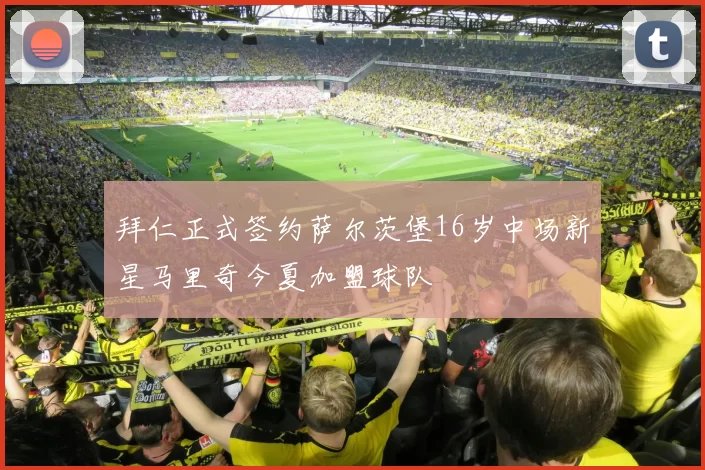 拜仁正式签约萨尔茨堡16岁中场新星马里奇今夏加盟球队